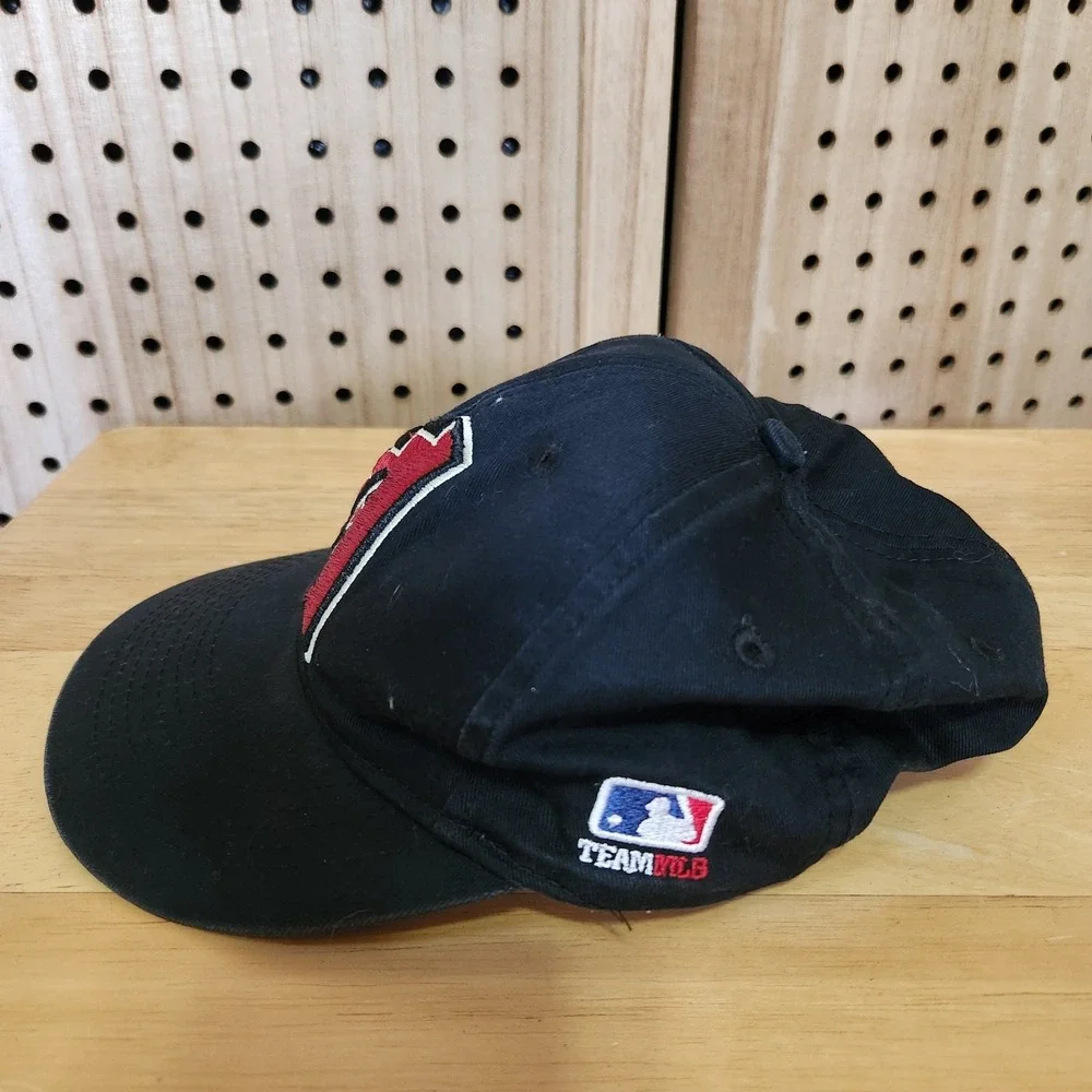 Diamondbacks Baseball Hat Team Mlb Youth Black Strap Fit Hook And Loop
